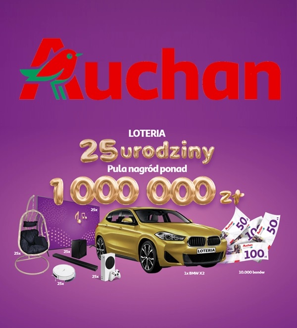 “25 Urodziny” Loteria Promocyjna w Auchan
